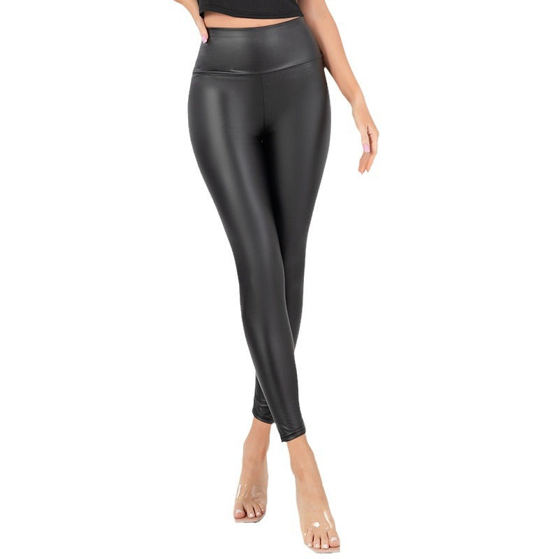 Damen Hochglänzende Leggings mit hohem Bund und formendem Schnitt R&B