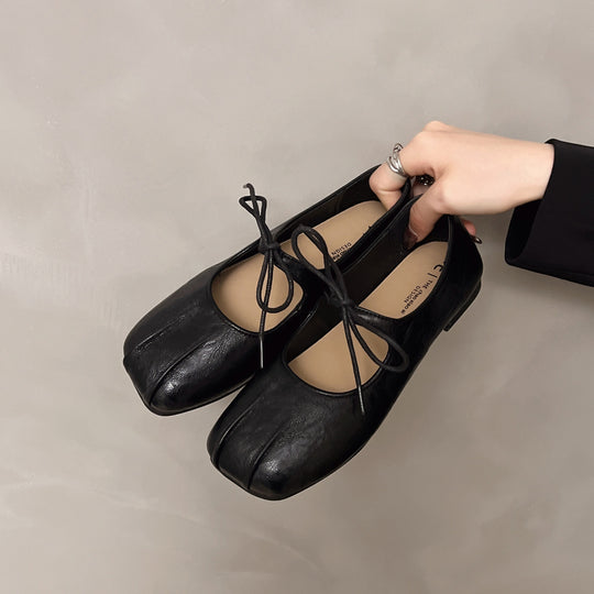 Damen elegante Ballerinas mit praktischer Schleifenverzierung und hochwertigem Wildlederoberteil R&B