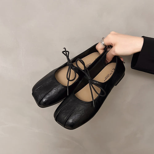 Damen elegante Ballerinas mit praktischer Schleifenverzierung und hochwertigem Wildlederoberteil R&B