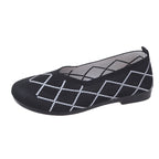 Damen leichte und atmungsaktive Ballerinas aus flexiblem GewR&Be R&B