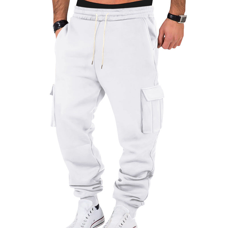 Herren Cargo-Jogginghosen mit praktischem Kordelzug und seitlichen Taschen R&B