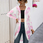 Damen Longcardigan im modischen Batikdesign R&B