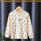 Mädchen Langarmshirt mit verspieltem Blüten- und Tierdesign R&B