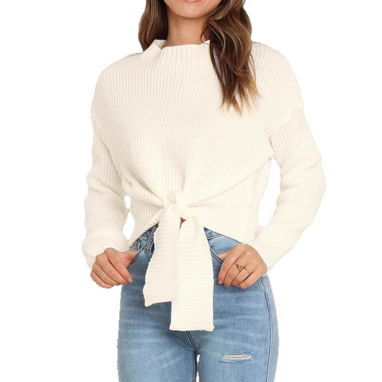 Damen modischer Pullover mit variabler Knöchelbindung R&B