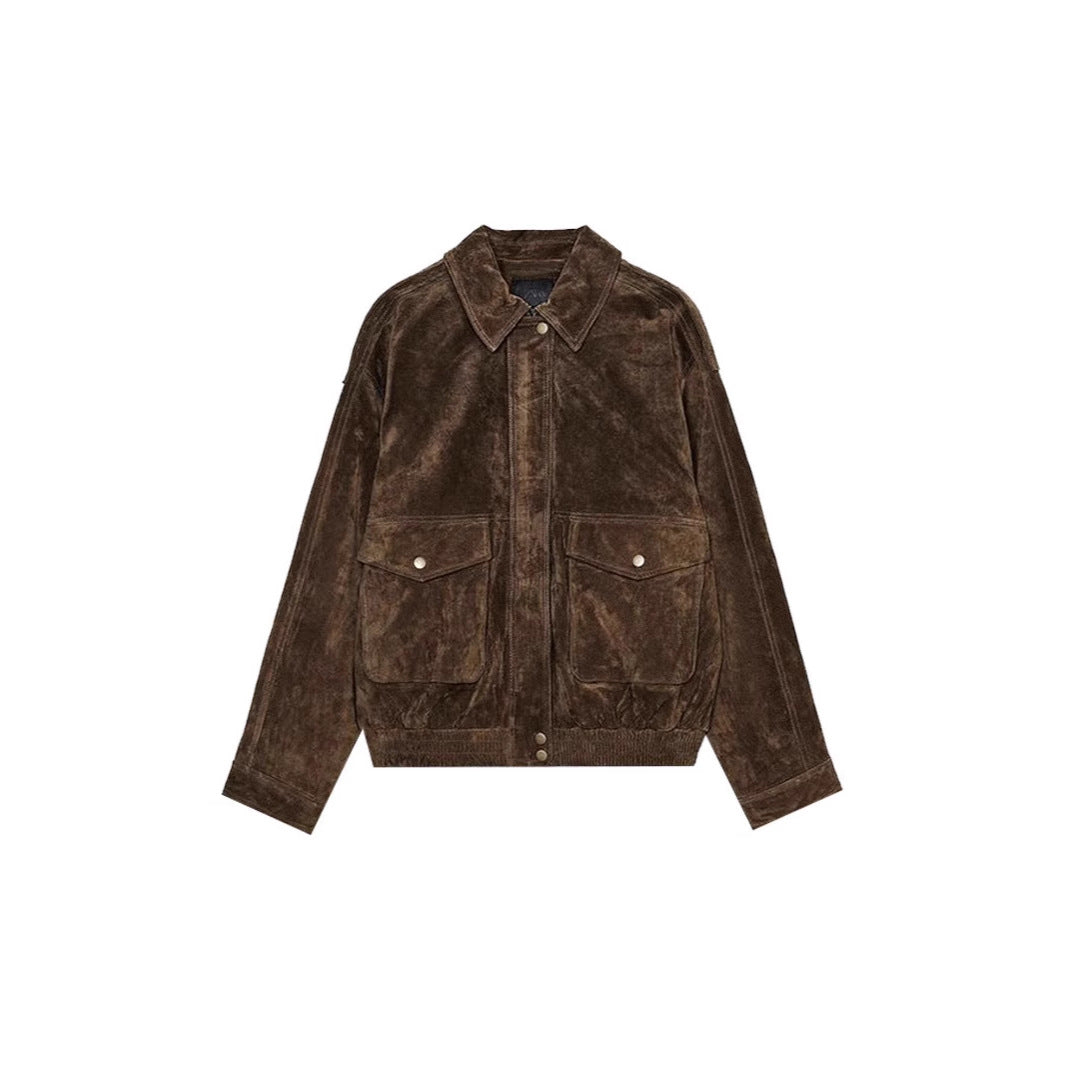 Damen jacke mit zwei großen Taschen und praktischem Reißverschluss R&B