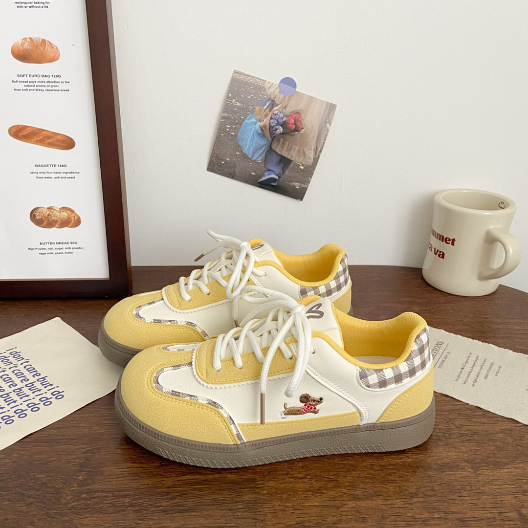 Damen Sneakers mit verspieltem Tiermotiv und atmungsaktiver Oberflächenstruktur R&B