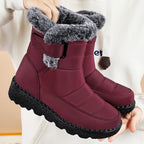 Damen Kuschelige Winterstiefel mit Futter und rutschfester Sohle R&B