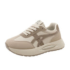 Damen Plattform-Sneaker mit atmungsaktiver Mesh-Oberfläche und stoßdämpfendem Sohlenprofil R&B