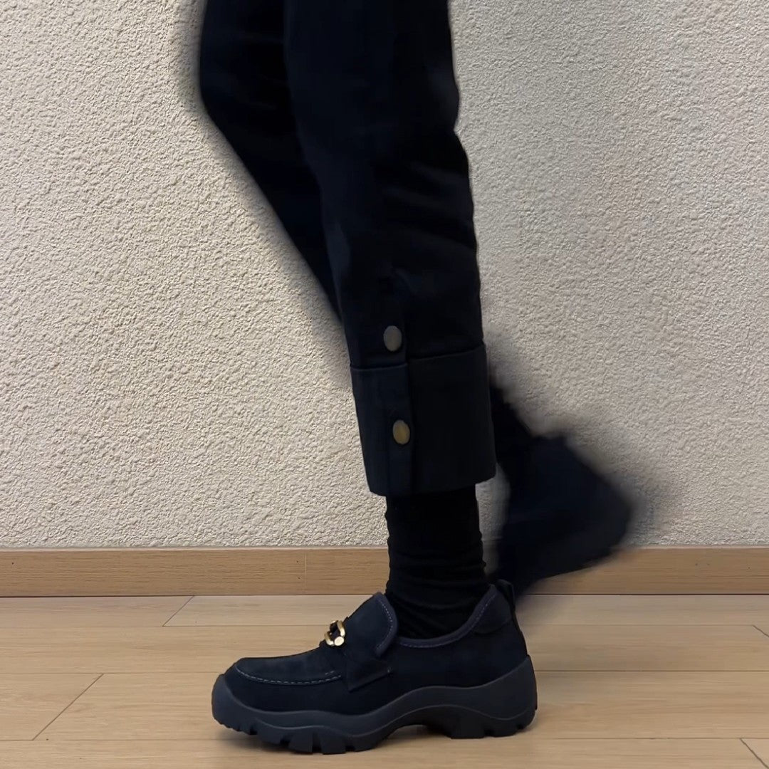 Damen Komfortable Mokassins mit modischem Schnallen-Design R&B