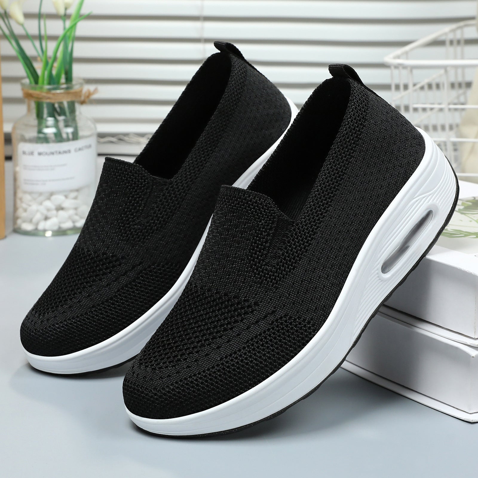 Damen Luftige Slip-On Sneakers mit innovativer Dämpfungstechnologie R&B
