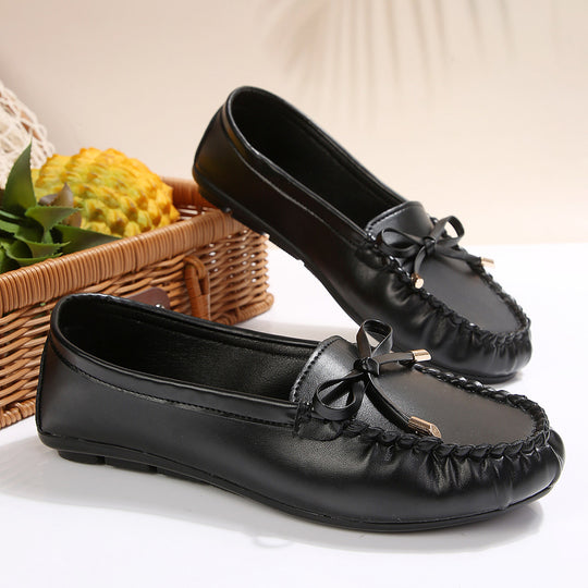 Damen Mokassins mit elegantem Schleifen-Detail und komfortabler Sohle R&B