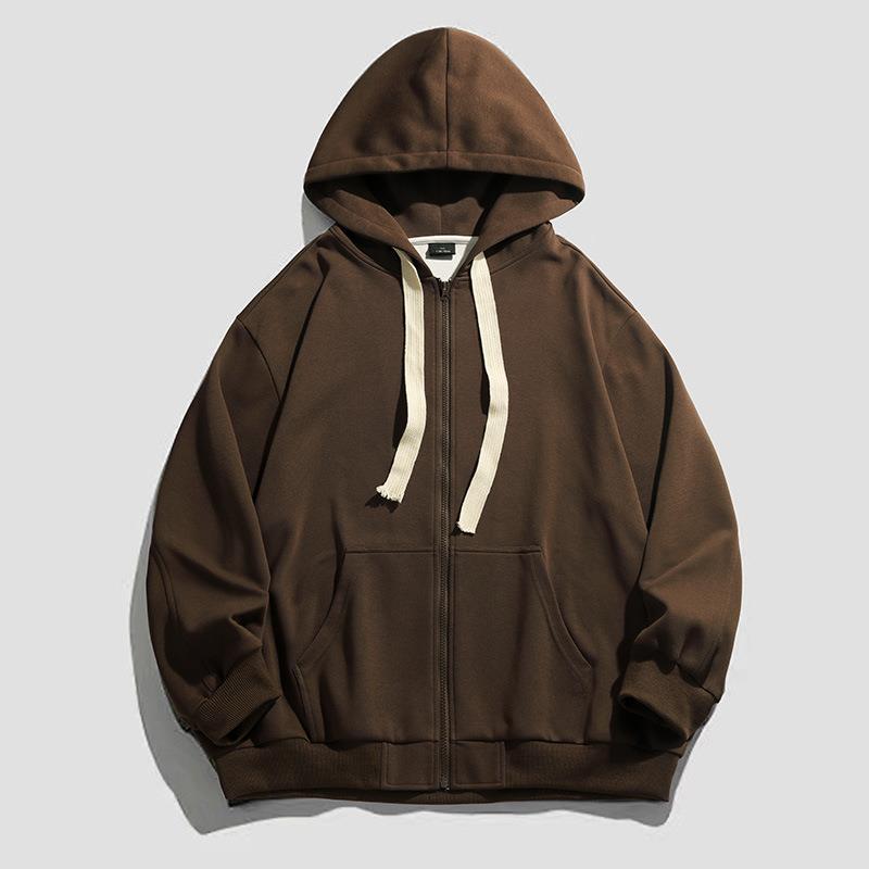 Damen warme Kapuzenjacke mit durchgehendem Reißverschluss und großzügigen Taschen R&B