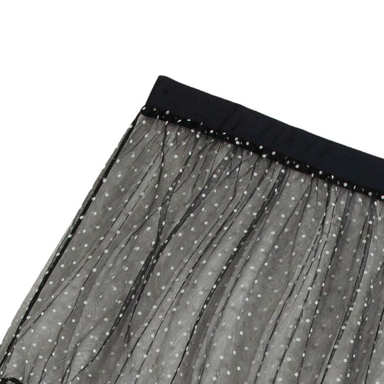 Damen transparenter Strandrock mit Punkten R&B