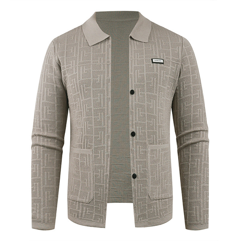 Herren modische Strickjacke mit einzigartigem Muster R&B