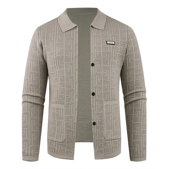 Herren modische Strickjacke mit einzigartigem Muster R&B