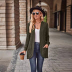 Damen Strickjacke mit strukturiertem Design und praktischen Taschen R&B