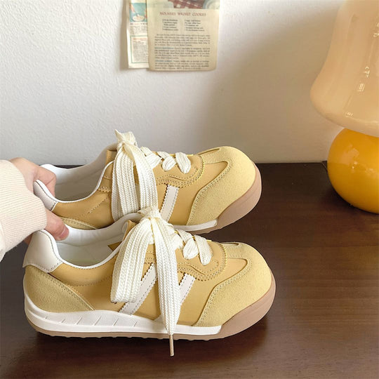 Damen modische Sneakers mit atmungsaktivem Obermaterial und praktischer Schnürung R&B