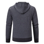 Herren elegante und bequeme Strickjacke mit Kapuze R&B