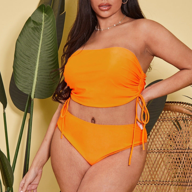 Damen Bandeau-Bikini mit raffinierten Banddetails R&B