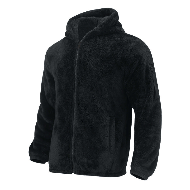 Herren Fleecejacke mit weichem Innenfutter und Kapuze R&B
