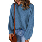 Damen modischer Grobstrickpullover mit weitem Schnitt R&B