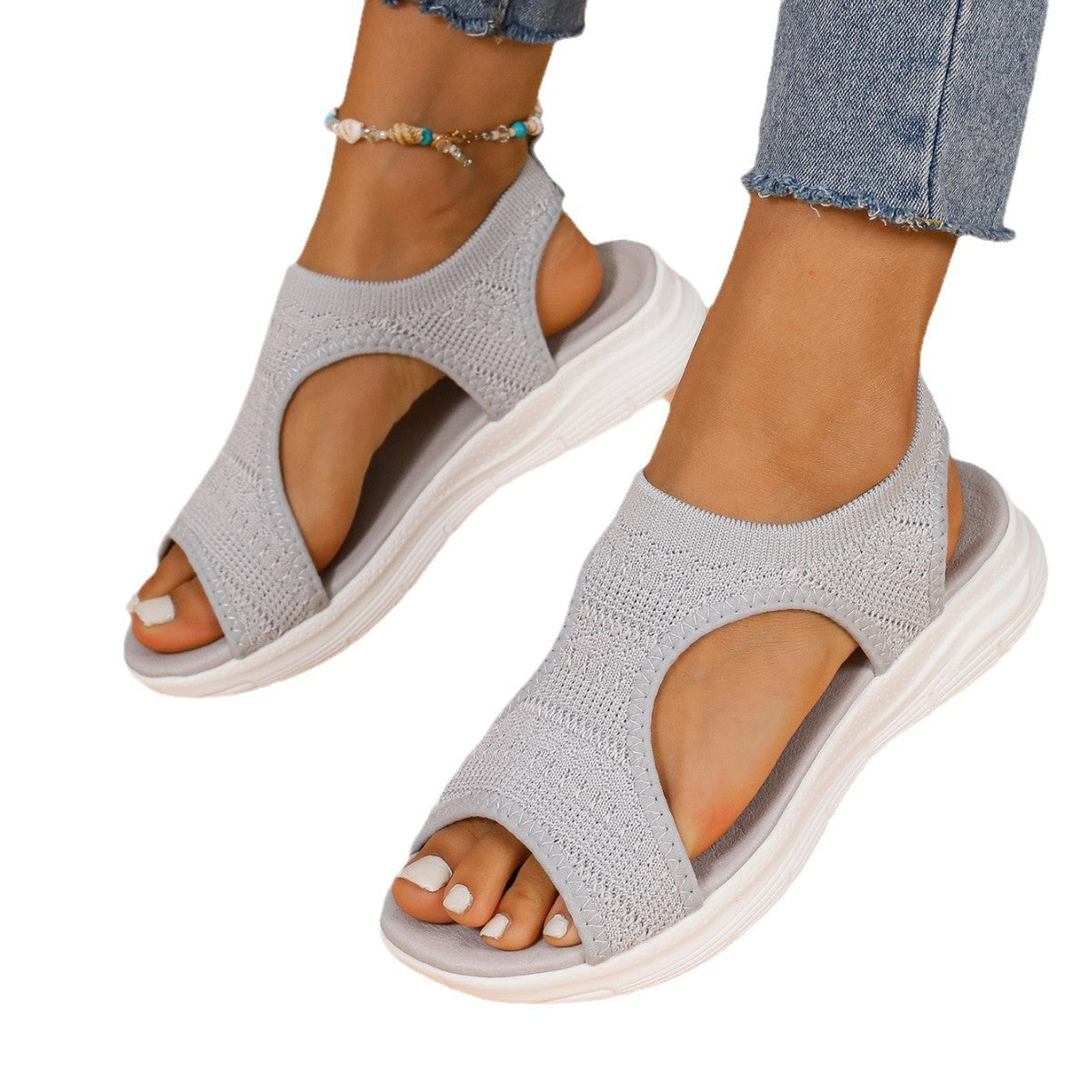 Damen Atmungsaktive Sandalen mit elastischem Tragekomfort R&B