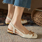 Damen Slingback-Ballerinas mit elegantem Schnallen-Detail und modischem Fußbett R&B
