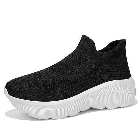 Damen Sportliche Strick-Sneaker mit stoßdämpfender Sohle und atmungsaktivem Obermaterial R&B