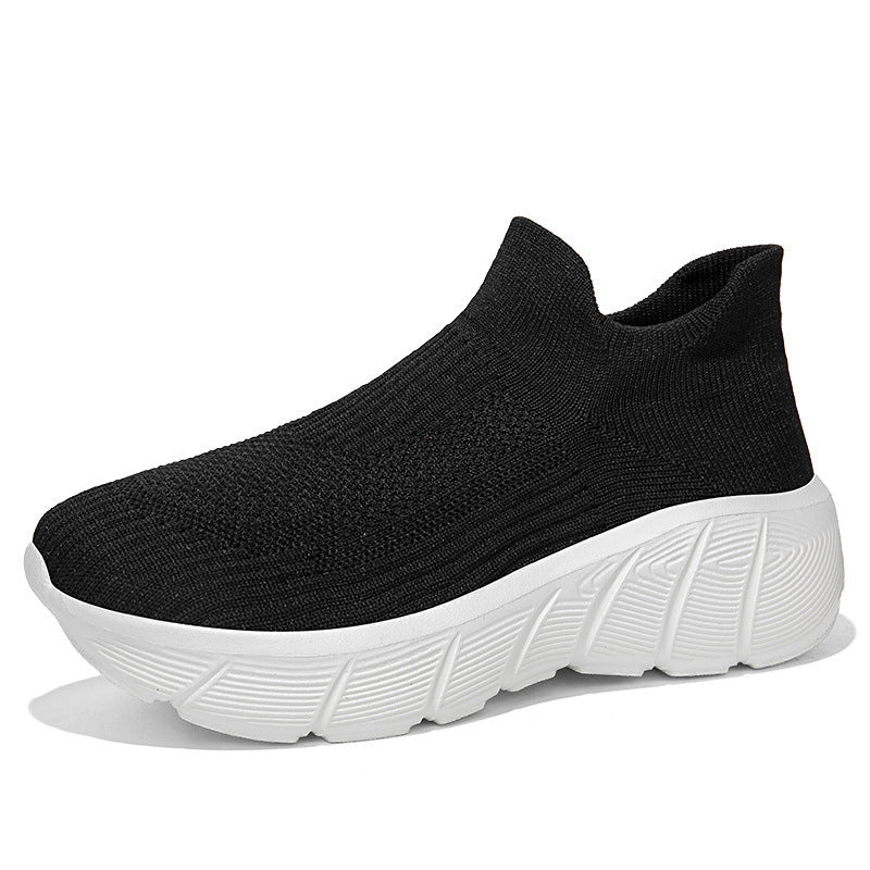 Damen Komfortable Stricksneakers mit elastischem Schaft