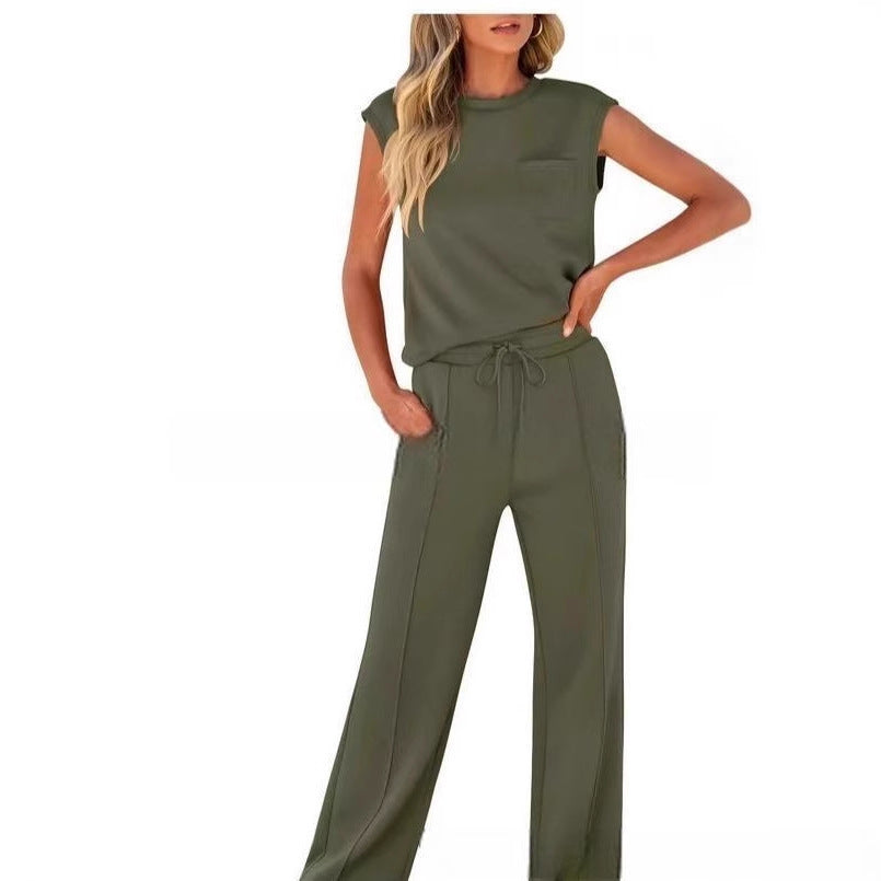Damen Bequemes Freizeitanzug-Set mit weitem Schnitt und modischen Details R&B