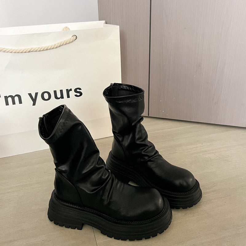 Damen modische Stiefel mit rutschfester Sohle und weichem Obermaterial R&B