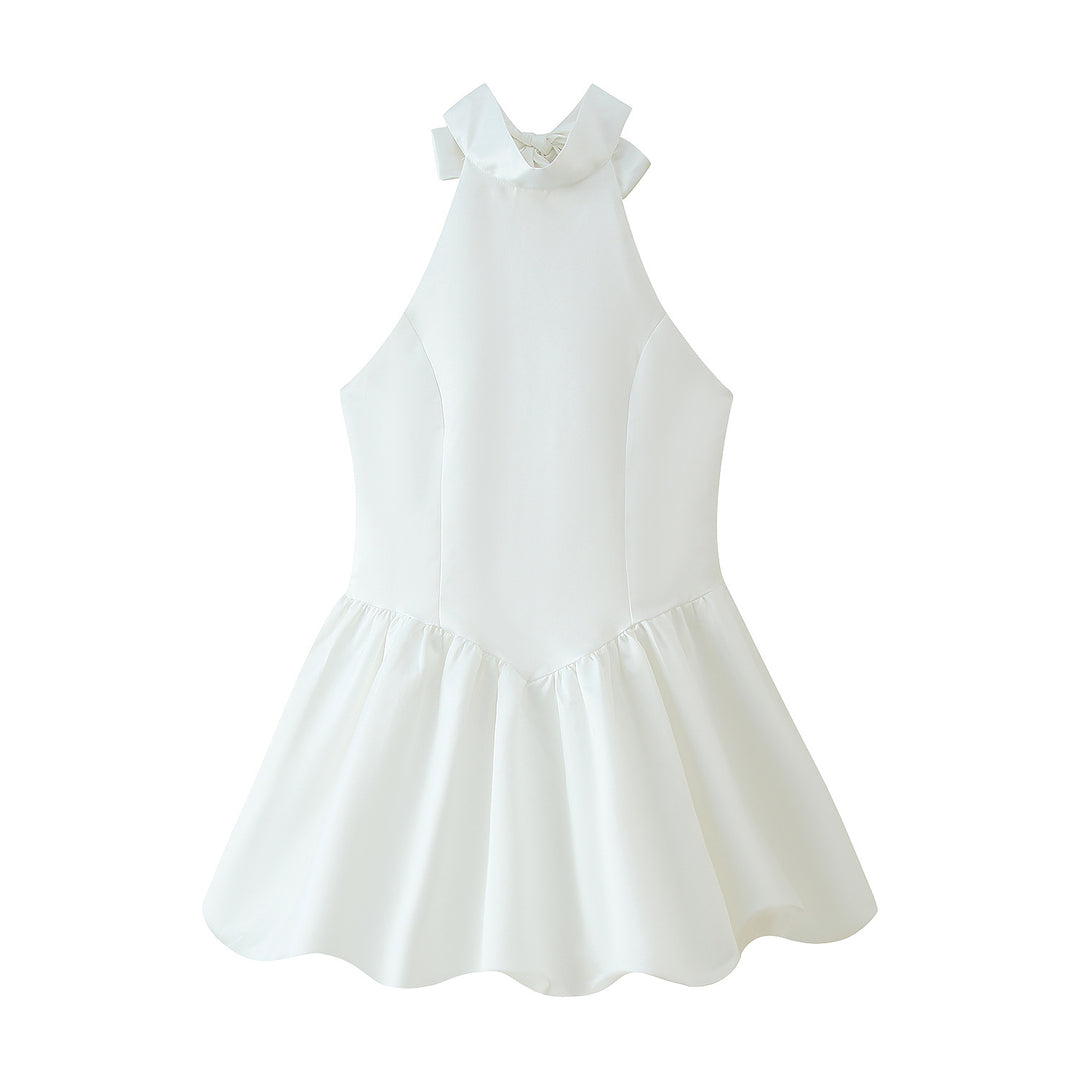 Damen Trägerloses Sommerkleid mit verspieltem Rüschensaum R&B