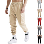 Herren nan multifunktionale leistungsstarke Jogginghose mit großzügigen Klappfächern elastischem Tunnelzug und konischem Beinabschluss R&B