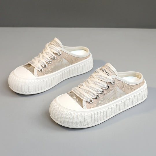 Damen Sneaker mit atmungsaktiver Obermaterialstruktur und elastischem Futter R&B