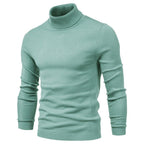 Herren modischer Rollkragenpullover aus feiner Merinowolle R&B
