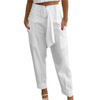 Damen Modische Culotte mit eleganter Schleifenoption R&B
