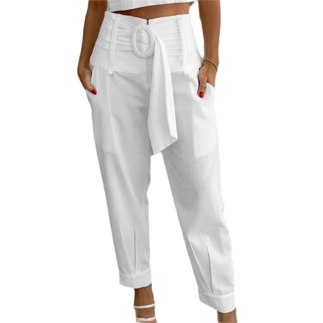 Damen Modische Culotte mit eleganter Schleifenoption R&B