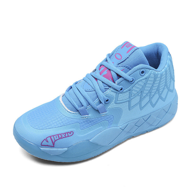 Damen Sportliche Basketball-Sneaker mit atmungsaktiver Oberflächenstruktur und rutschfester Sohle R&B