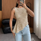 Damen Spitzenoberteil mit femininem Schnitt und floralen Details R&B