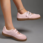 Damen Komfortable Sneakers mit doppeltem Riemenverschluss R&B