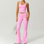 Damen Sportliche Leggings mit modischem Oberteil und innovativem Schnitt R&B