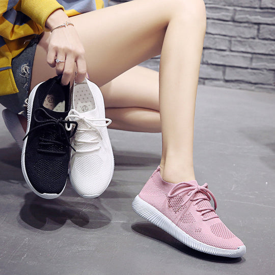 Damen Sportliche Strick-Sneaker mit atmungsaktivem Obermaterial R&B