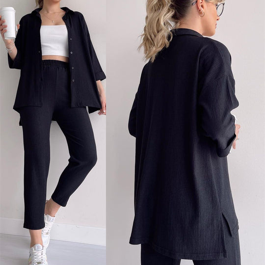 Damen luftiges Freizeit-Ensemble aus atmungsaktivem Stoff R&B