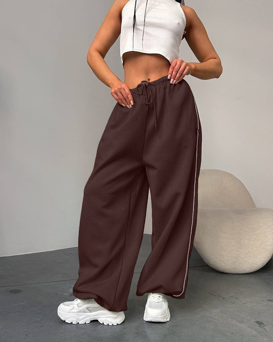 Damen Weite Sporthose mit elastischem Bund R&B