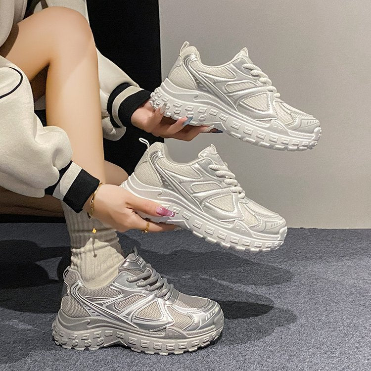 Damen Sportliche Sneakers mit atmungsaktiver Mesh-Oberfläche und rutschfester Sohle R&B