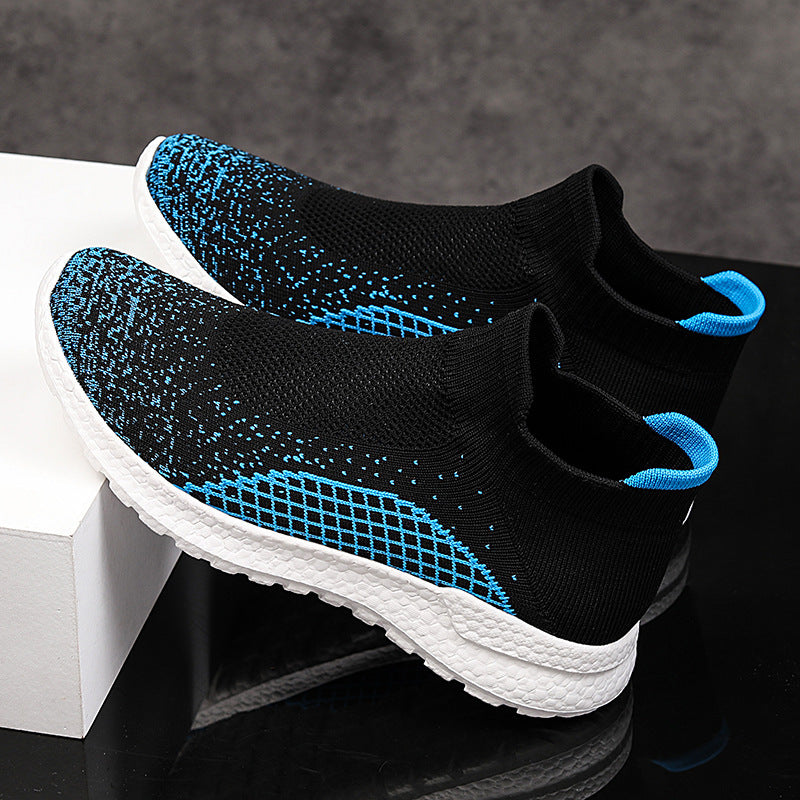 Damen Freizeit-Laufschuhe mit atmungsaktivem Strickdesign und rutschfester Sohle R&B