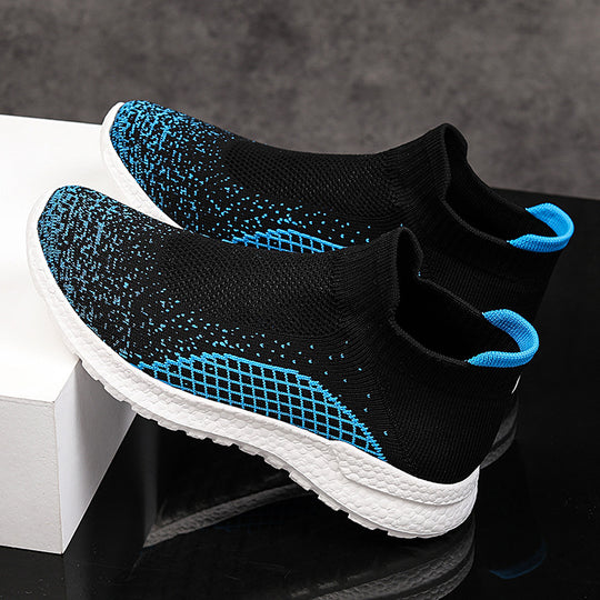 Damen Freizeit-Laufschuhe mit atmungsaktivem Strickdesign und rutschfester Sohle R&B