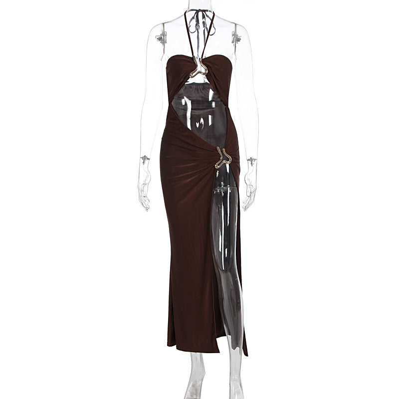 Damen Wickelkleid mit asymmetrischem Schnitt und elegantem Detail R&B