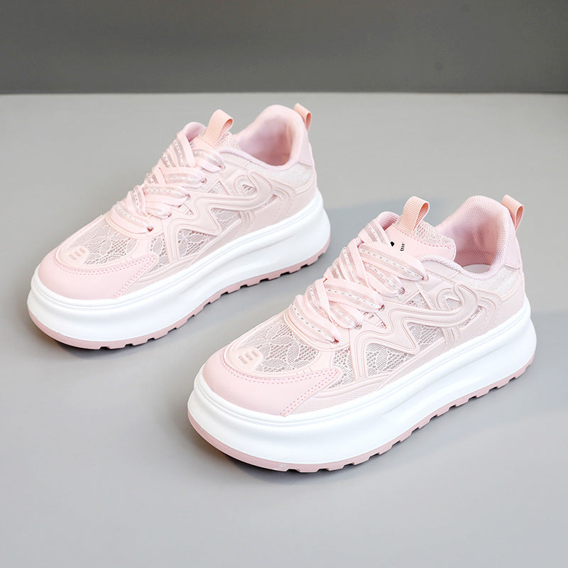 Damen Sportliche Sneakers mit atmungsaktiver Mesh-Oberfläche und dämpfendem Fußbett R&B