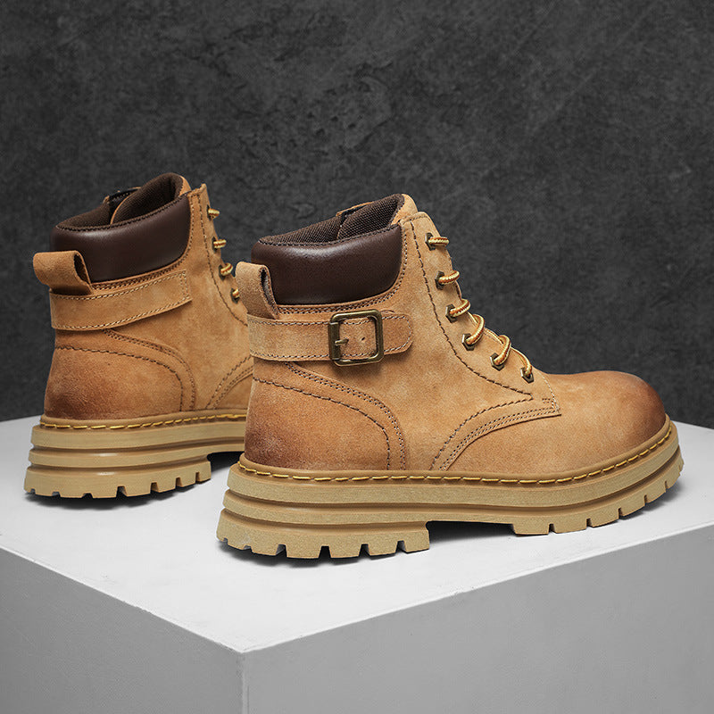 Damen Robuste Schnürboots mit rutschfester Profilsohle und hochwertigem Obermaterial